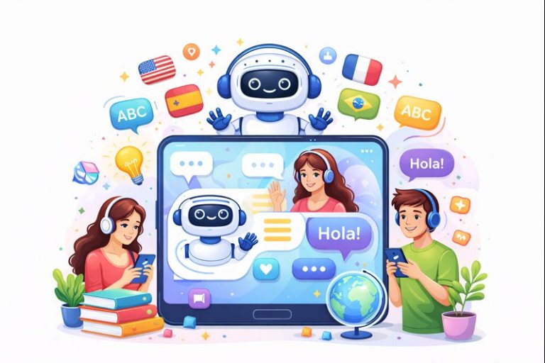 Aplicación para aprender idiomas con IA.